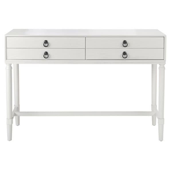 Safavieh Aliyah 4 Drawer Console Table, Distrssed White CNS5730D - main